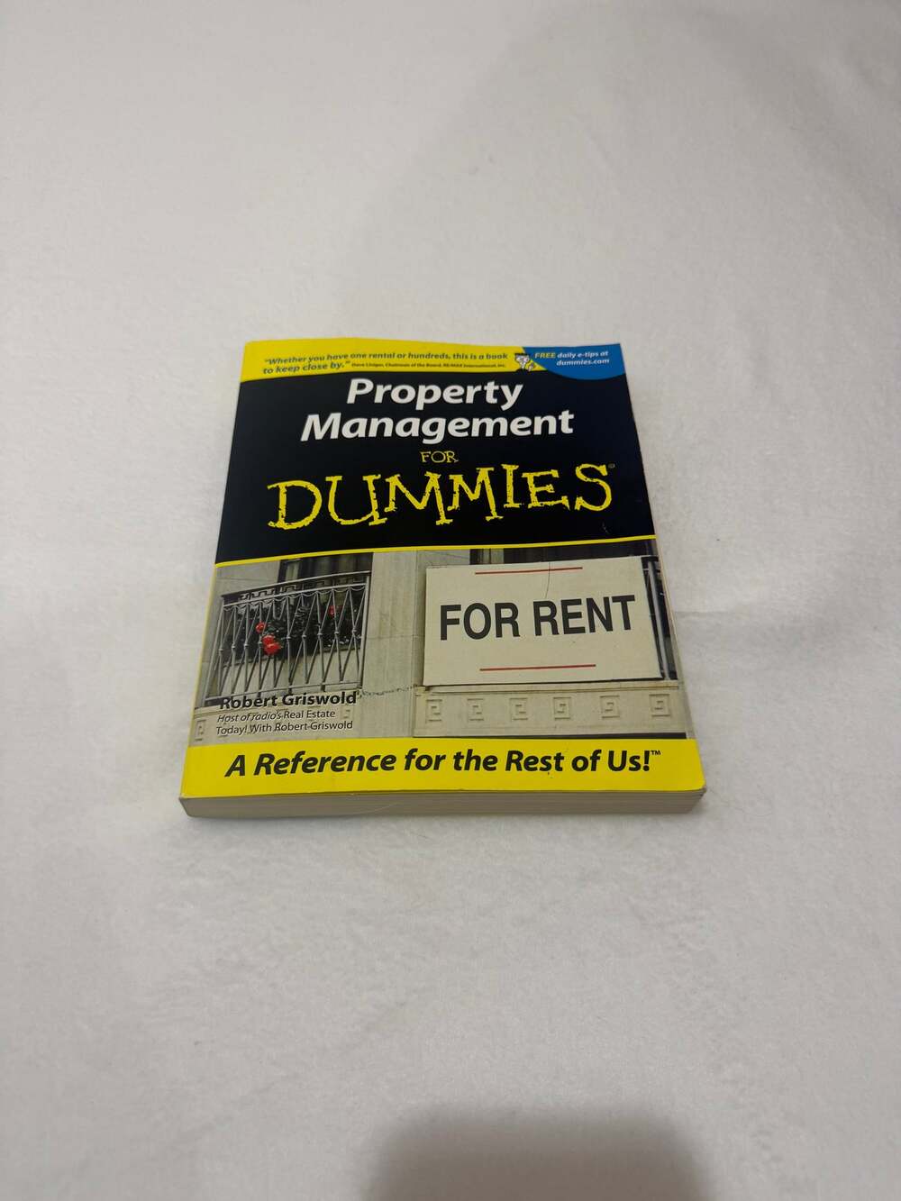 Property Management For Dummies Robert Griswold Landlord Real Estate Guide Book